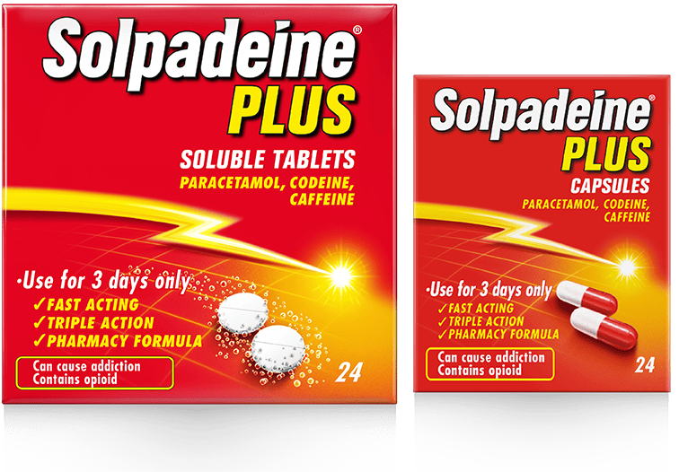 Solpadeine Plus product packaging image